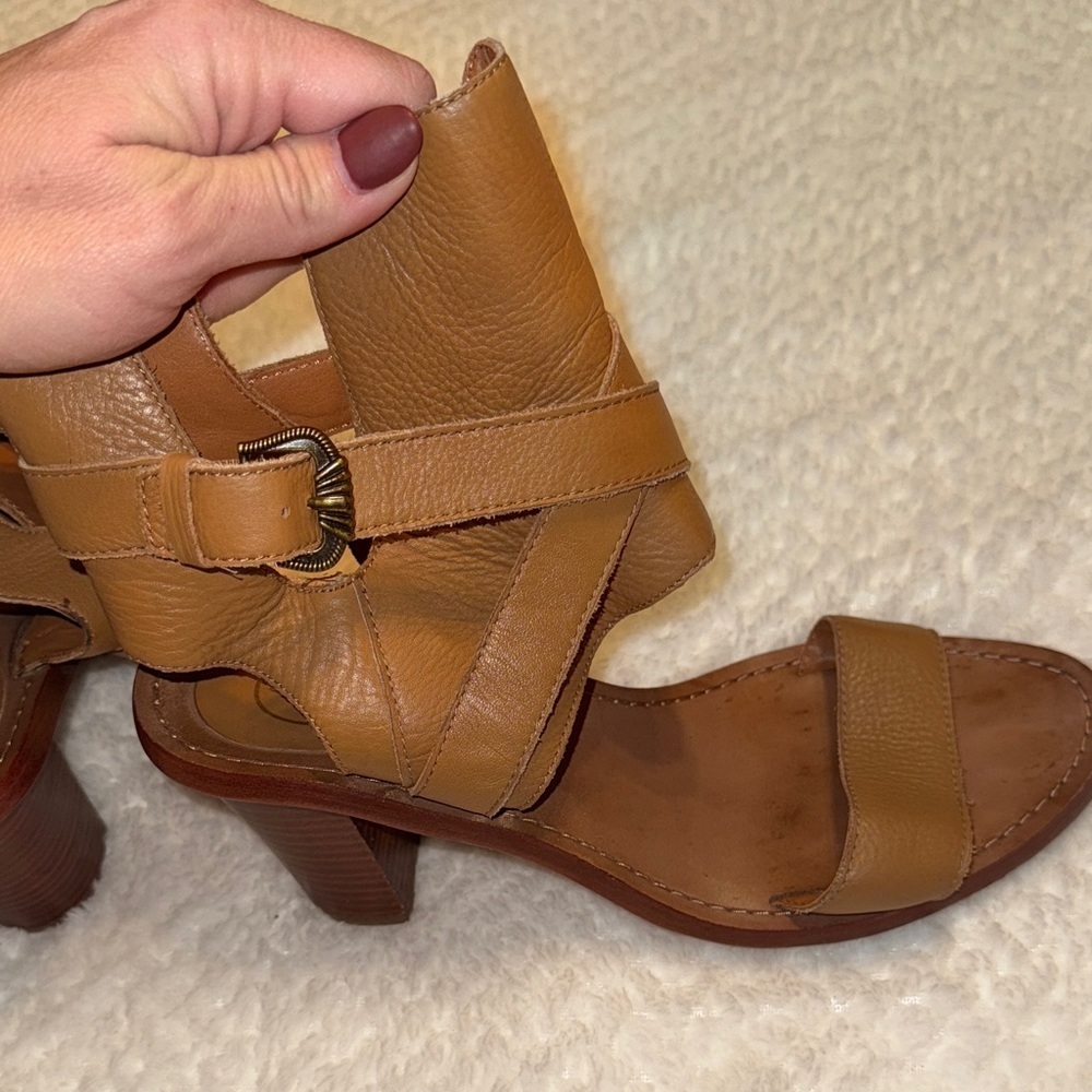 ASH “Queenie” Genuine Leather Strappy Sandals – Tan | Size 40 (US 9-9.5) - Picture 5 of 8